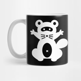 White Raccoon / Tanuki Mug